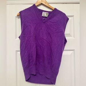 Vintage Turnbull & Asser Cashmere Sweater Vest Sz XL
